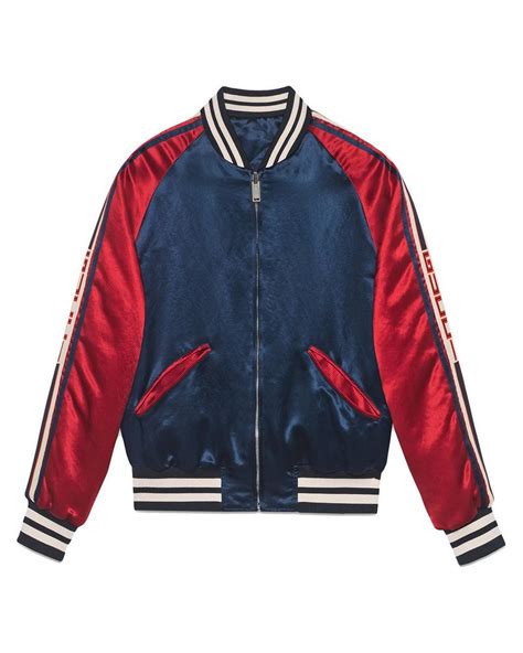 gucci stripe jacket blue red white|Gucci jacket kevin hart.